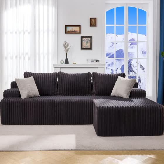 Hobestluk L-Shape Modular Cloud Couch — Dark Grey · 96
